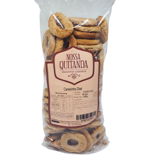 Biscoito Canelinha Diet 200G Nossa Quitanda