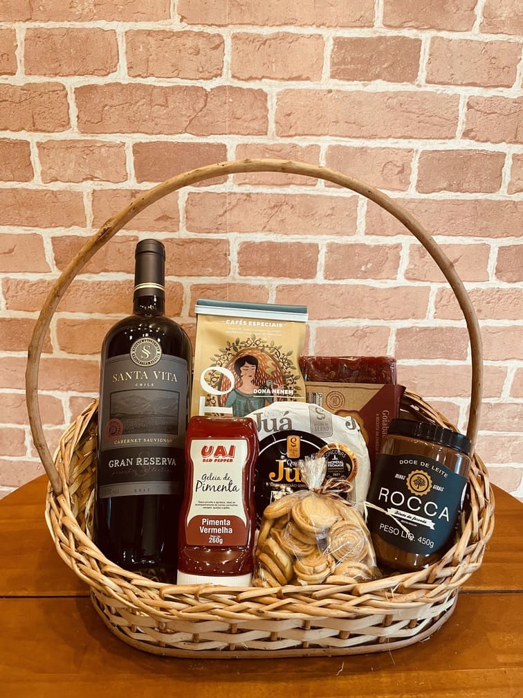 Cesta vinho especial