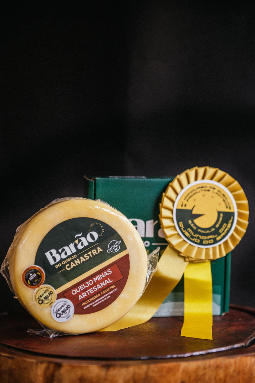 Queijo Barão da Canastra - Medalha de Bronze Mondial du Fromage 2021 (Aprox 1kg)