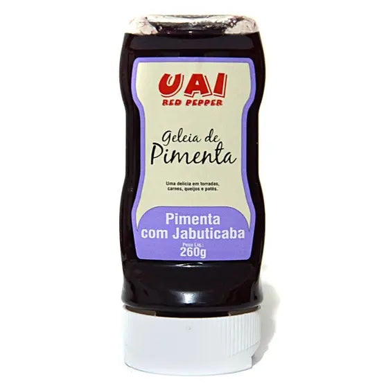 Geléia De Pimenta com jabuticaba 250G Uai Red Pepper