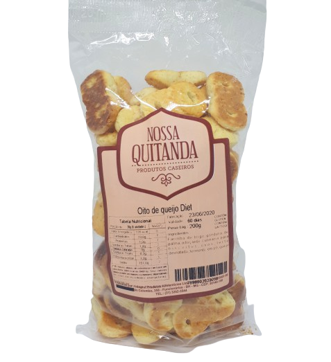 Biscoito Oito De Queijo Diet 200G Nossa Quitanda